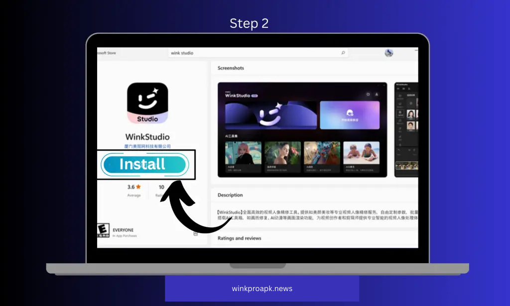 Wink Mod APK for PC